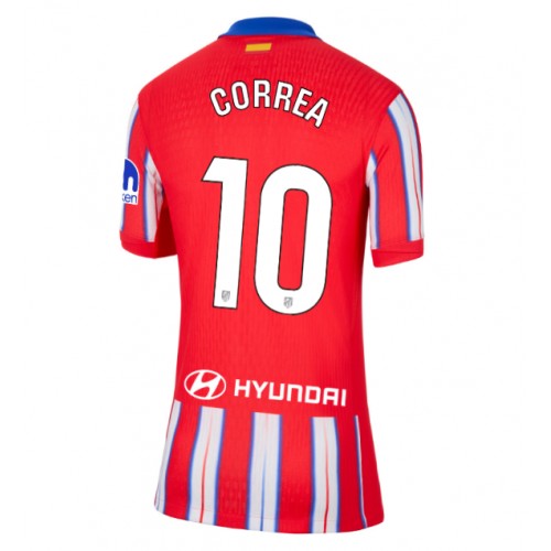 Fotbalové Dres Atletico Madrid Angel Correa #10 Dámské Domácí 2024-25 Krátký Rukáv